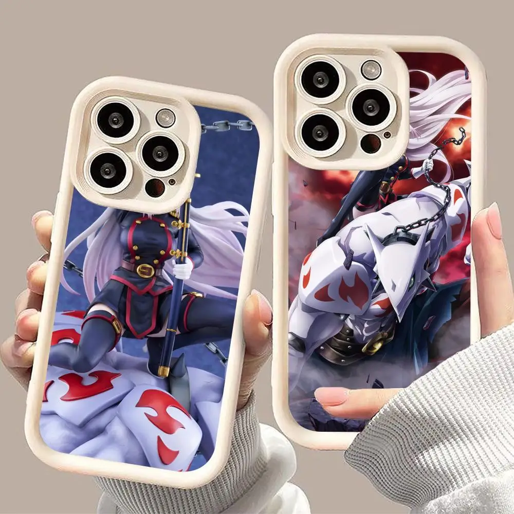 

Mato seihei no slave Uzen Kyouka Phone Case for iPhone 17 16 15 14 13 12 11 Air Pro Max Plus White Soft TPU Shockproof Cover