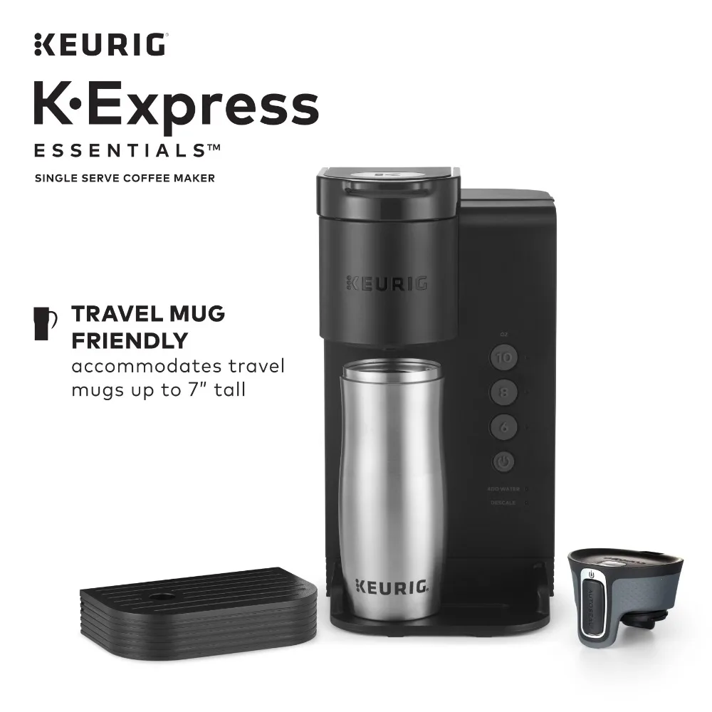 Keurig K-Express Essentials macchina da caffè con cialde K-Cup monodose, nera