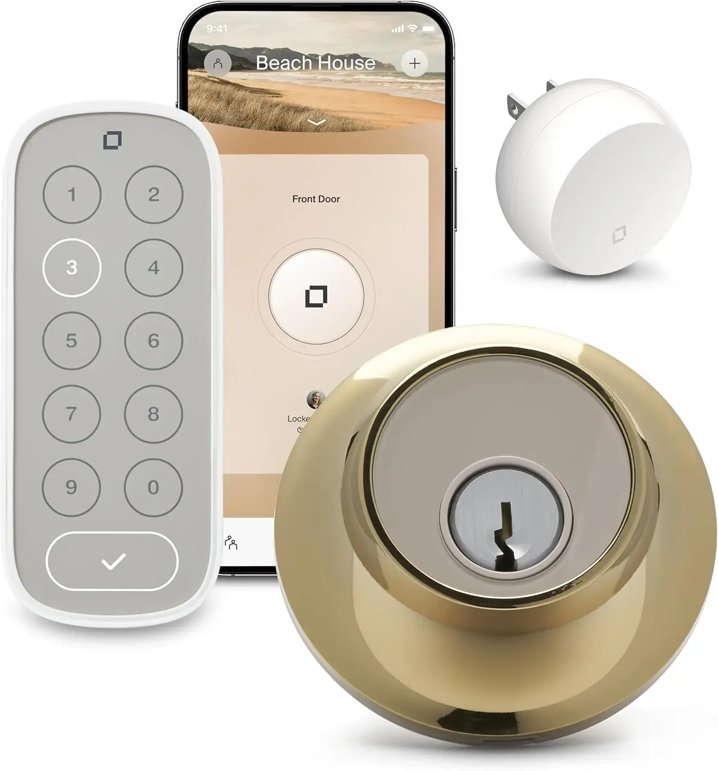 

Level Lock Connect WiFi Smart Lock & Keypad for Keyless Entry - Control Remotely from Anywhere - Weatherproof - Works with iOS