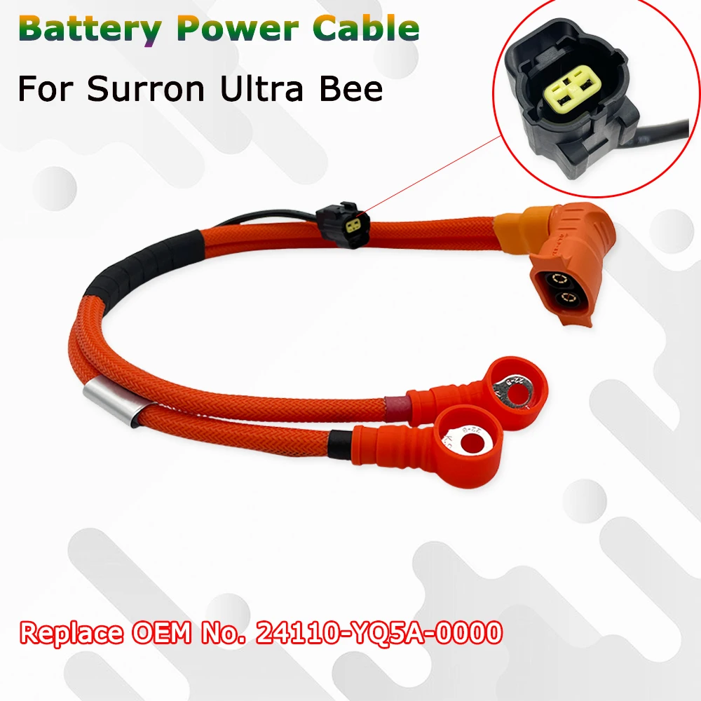 OTOM Motorcycel Lithium Battery Power Cable For SURRON Ultra Bee Electric Dirt Bike Motocross Discharge Wire Replace Accessories