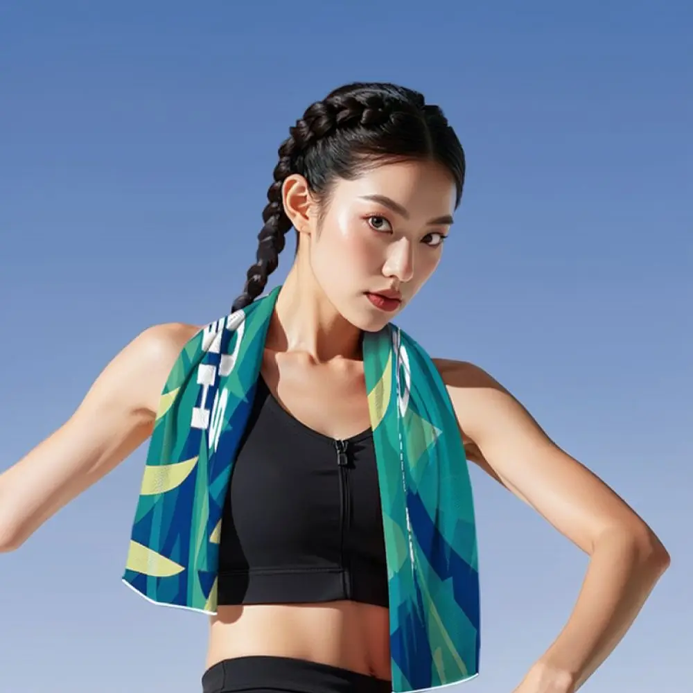 Breathable Cooling Towel For Fitness Gym Workout Instant Cold Fabric Quick Dry Sweat Absorbent Portable Yoga Sports Running Gear