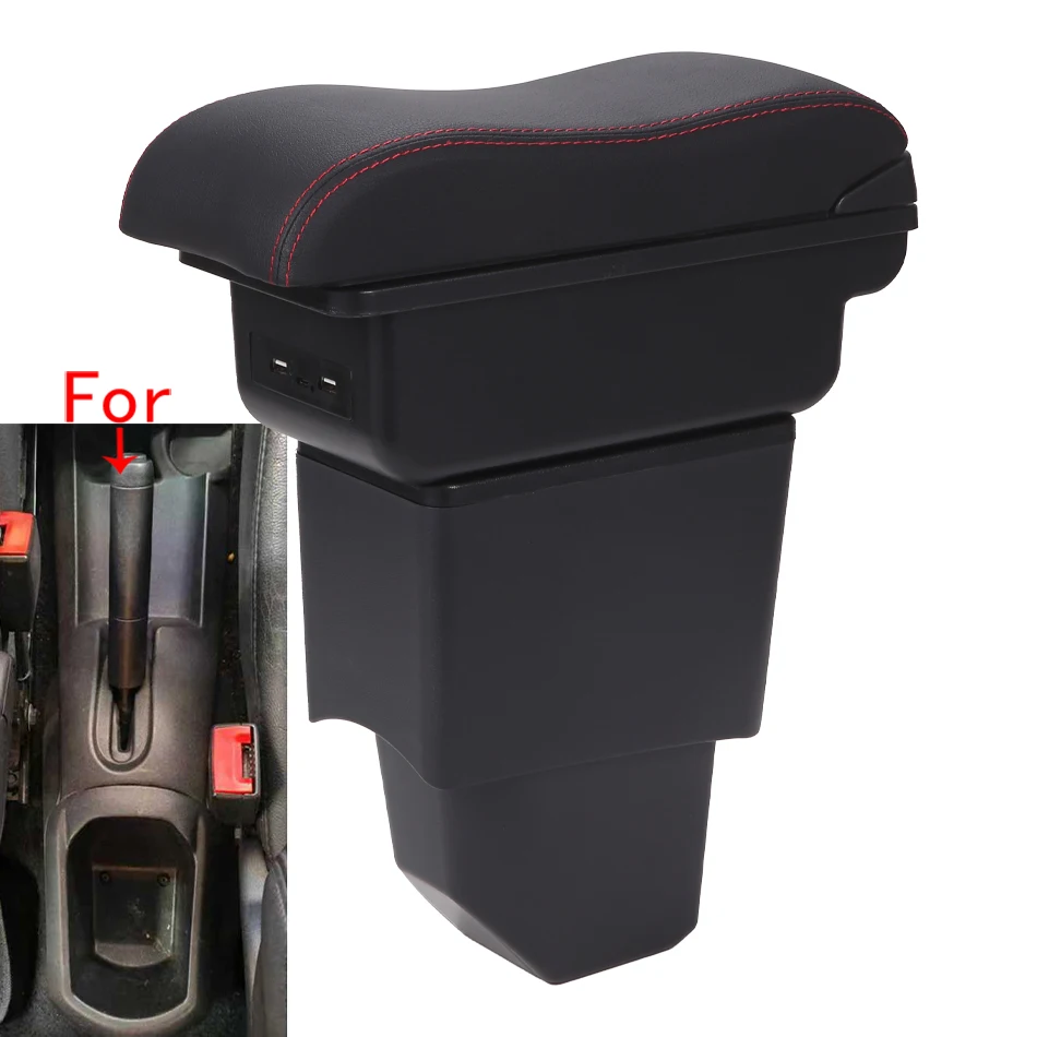 Boîte d'accoudoir pour Citroën C3, boîte d'accoudoir pour Citroën C3 C4, boîte de rangement centrale, accessoires de voiture dédiés à la rénovation intérieure