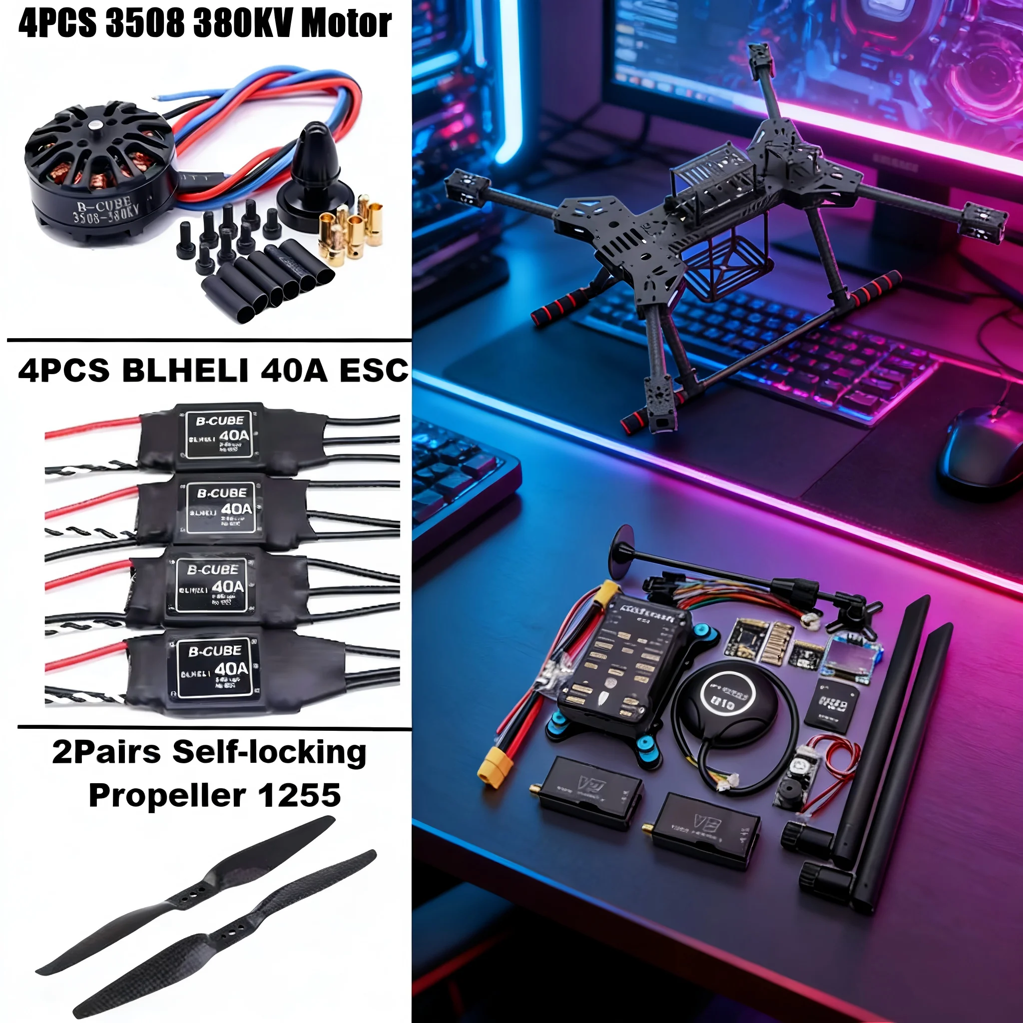 NEW ZD680 PRO M8N/M9N/M10 Full Carbon Fiber Hexa-Rotor Foldable Arm Hexacopter Frame Kit with Unflodable Landing Gear