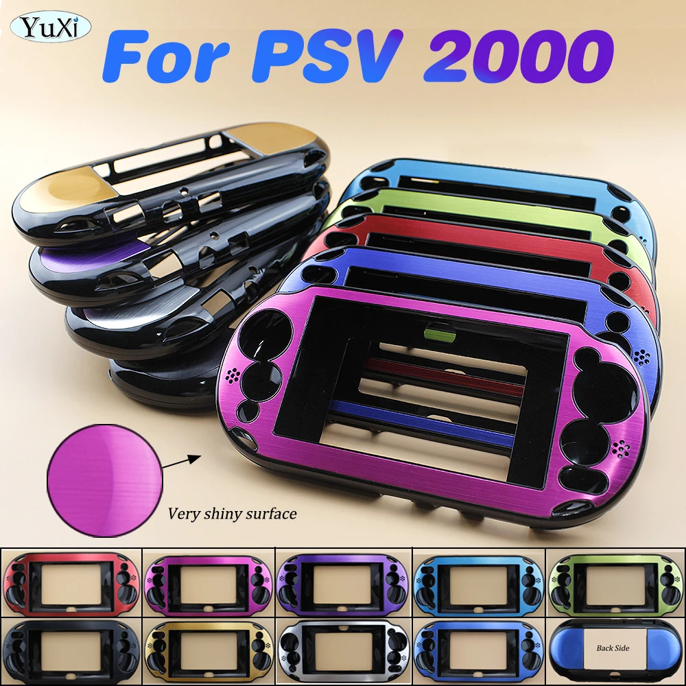 

1 Pcs Aluminium Plastic Hard Case Shell For PSV 2000 Protective Cover Skin Housing For PS Vita 2000 PSV PCH-20 Game Console