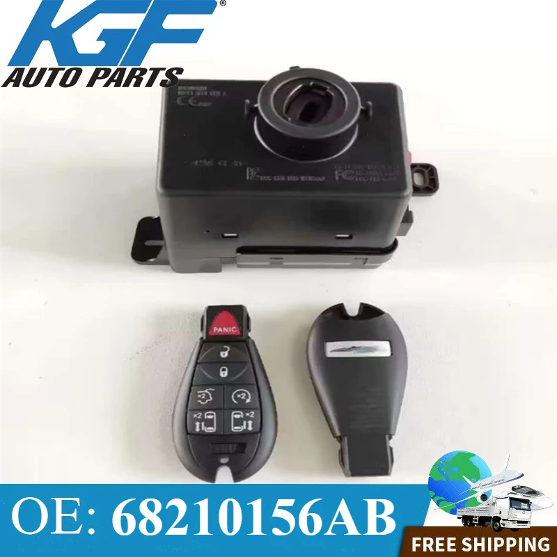 Wireless Ignition Node Module with Two Keys suitable for Dodge Chrysler Jeep OEM 68210156AB