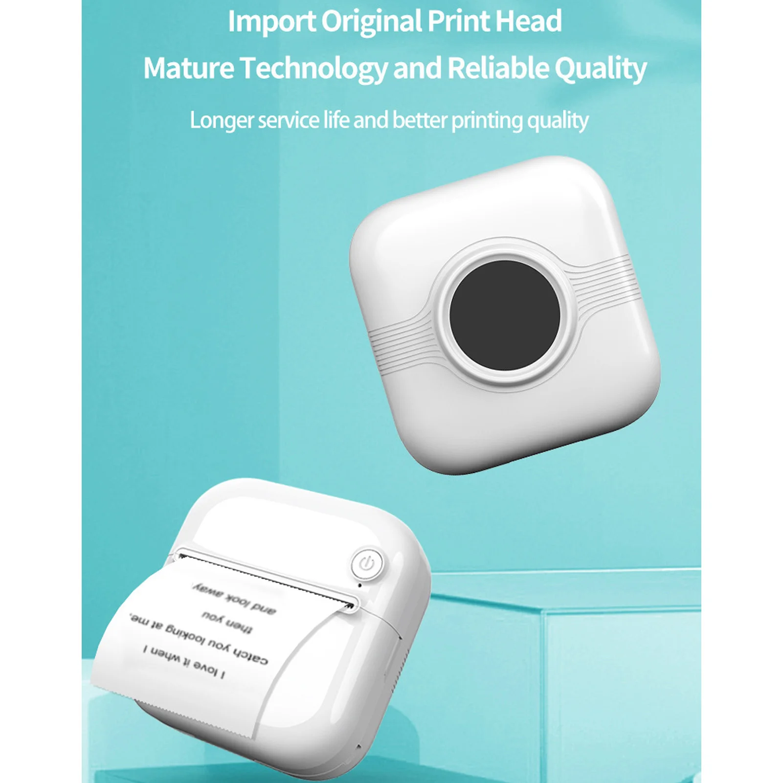 طابعة A33 بدون حبر طابعة حرارية محمولة 1000 مللي أمبير في الساعة من النوع C طابعة هاتف بلوتوث بدون حبر لملاحظات صور المجلات