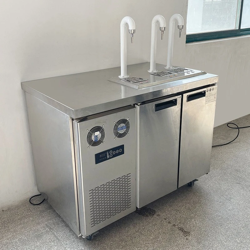 3 Head Commercial Automatic Fresh Milk Dispenser Self-service Button Type Yogurt Dispensing Machine for Bakery Cake Shop