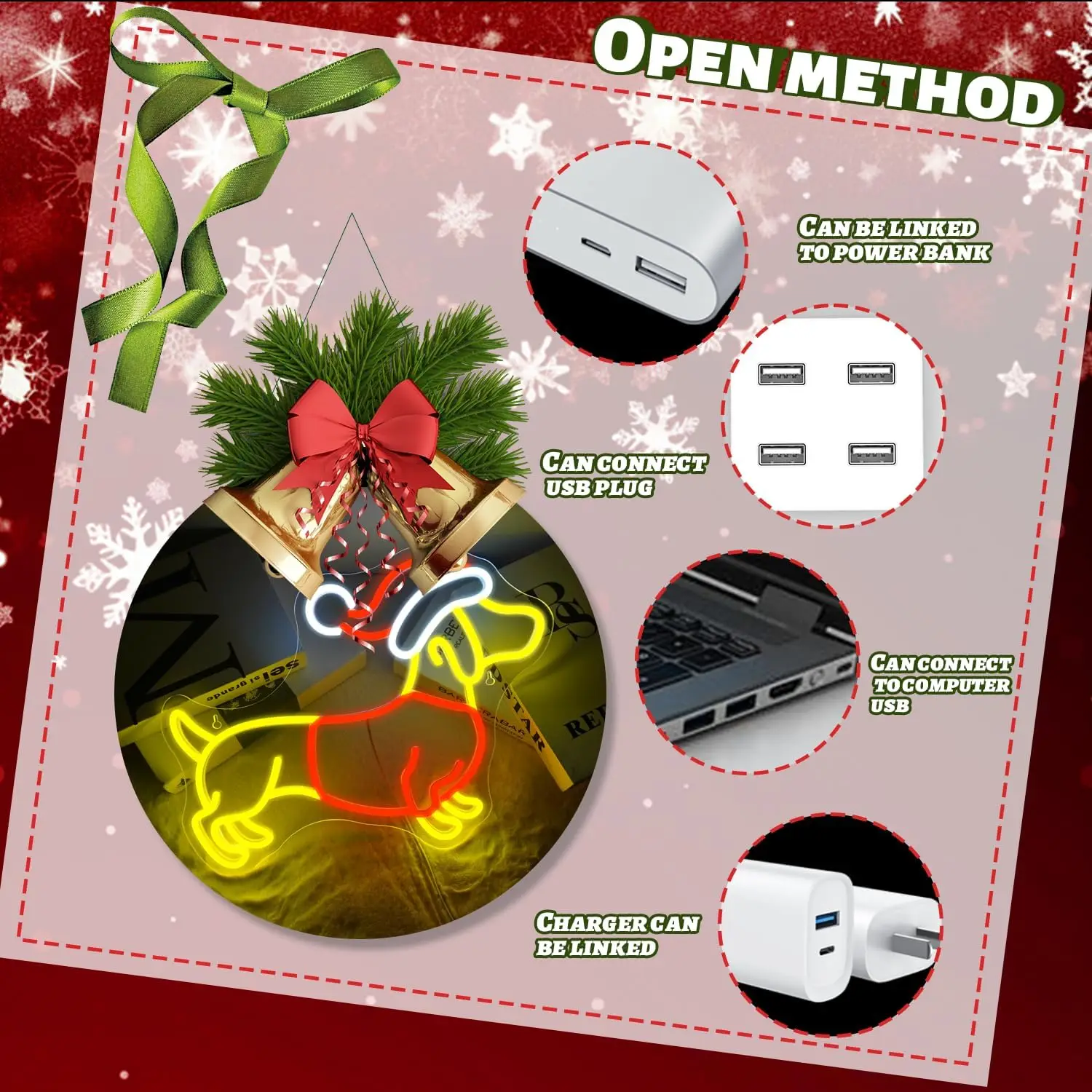 عيد الميلاد الألماني النيون تسجيل ل جدار ديكور لطيف جرو مع قبعة سانتا مصباح ليد تسجيل لمتجر الحيوانات الأليفة غرفة نوم الاطفال المنزل عيد الميلاد P