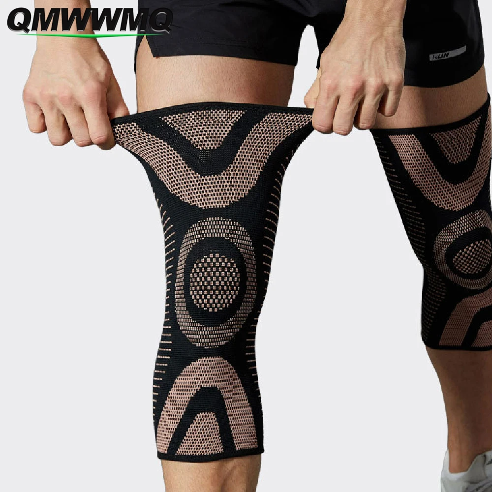 1/2PCS Copper Knee Sleeve Support Brace, Compression Knee Wrap for Arthritis, Joint Discomfort & Sports Related Knee Pain