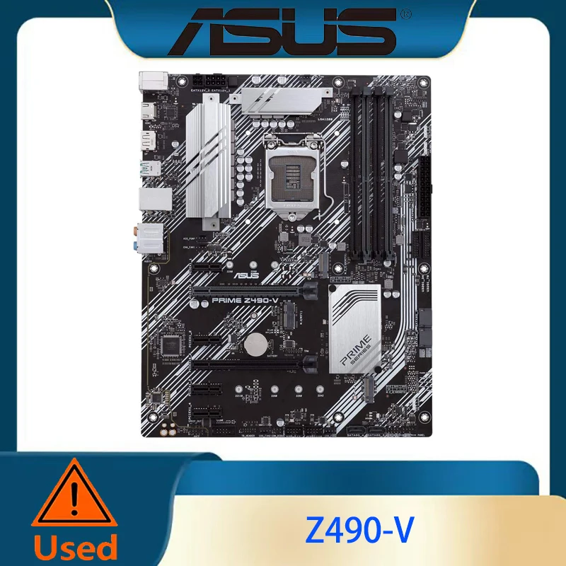 ASUS PRIME Z490-V Intel Z490 1200 LGA ATX M.2 Desktop Motherboard