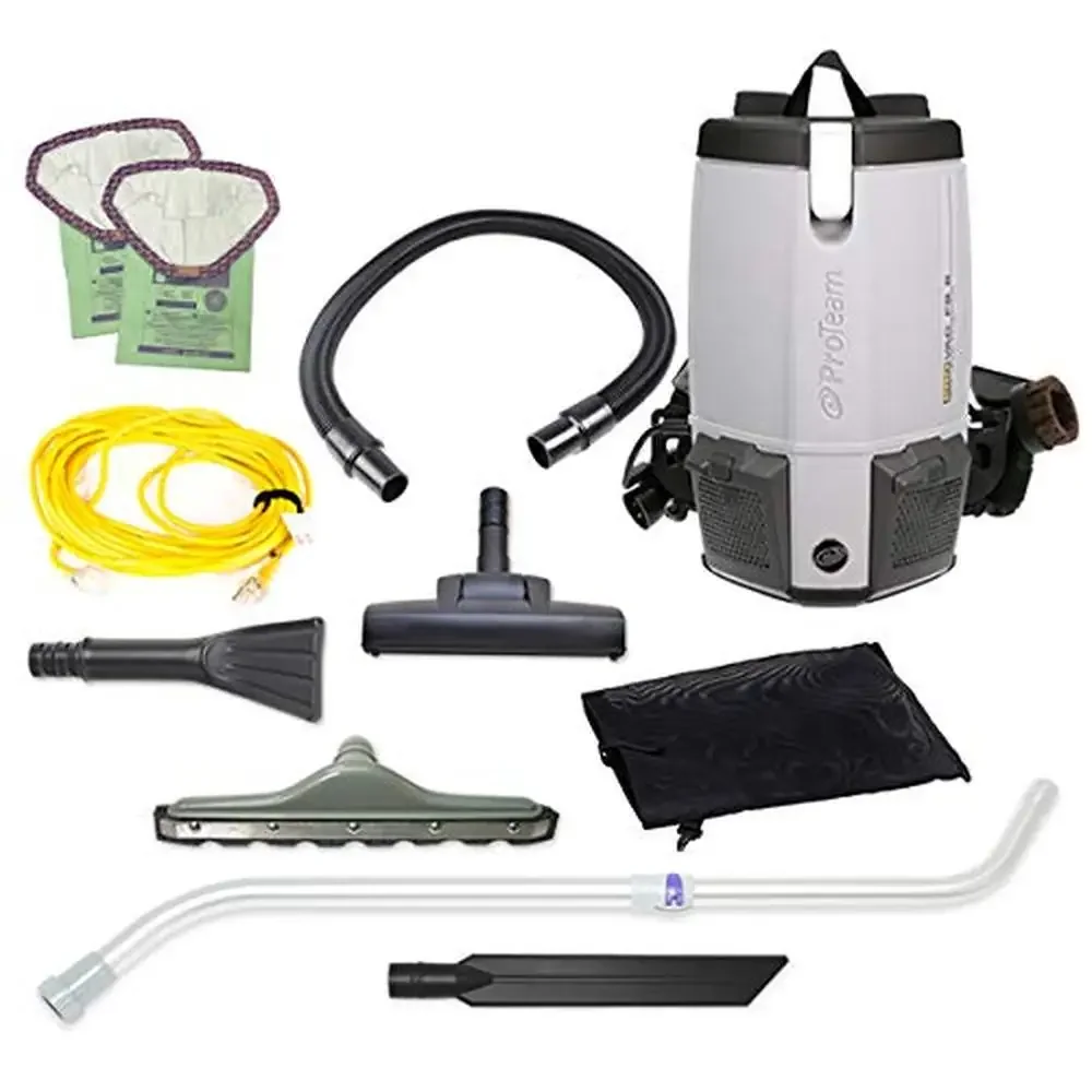 

Commercial Backpack Vacuum Cleaner HEPA Filtration Kit 6 with Residential Cleaning Service Tools Portable Cartridge Filter Brush