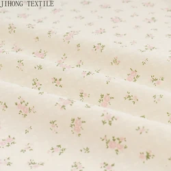 Tessuto scozzese floreale rosa da 1 m/2 m, tessuto fatto a mano di design per costumi in tessuto crêpe rugoso con texture primaverile ed estiva