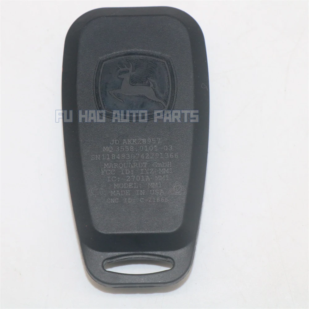 AKK28957 Control de llave inalámbrico Original para John Deere R4038 2019