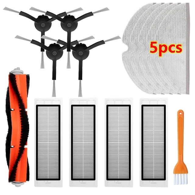 Für XiaoMi Roborock S5 S50 S51 S55 S6 S60 S6 Reine Staubsauger Ersatzteile HEPA-Filter Mopp Tuch Seite/haupt Pinsel Zubehör