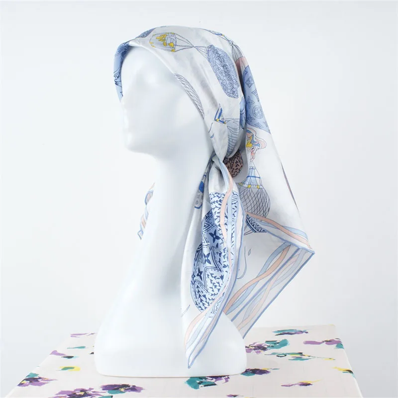 100% Twill Silk Scarf Shawl 90 Silk Scarfs Neckerchief