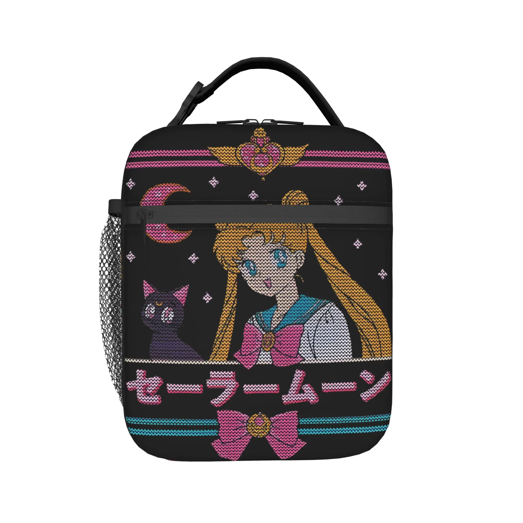 

Sailors Moons Luna girls anime Insulated Lunch Bag for Men Women Storage Food Box Leakproof Thermal Cooler Lunch Boxes