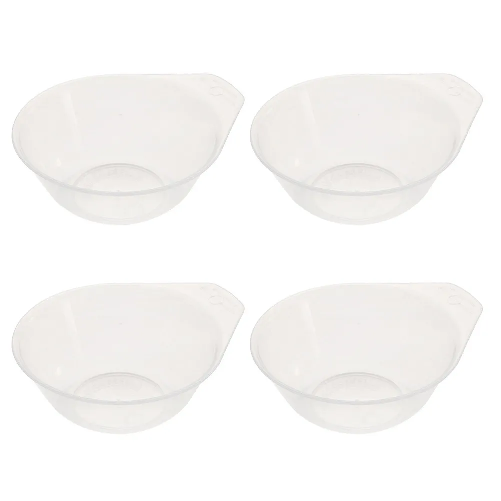 4Pcs Lightweight Compact Plastic Bowls Multi-Purpose Mini Tableware for Hot Cold Meals Camping Picnic Parties Family Gatherings