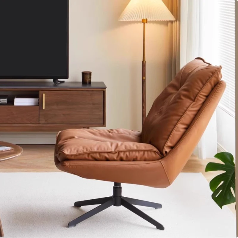 

Game Lounge Nordic Chair Rocking Leather Swivel Lazy Sofa Chair Living Room Chairs Bedroom Sillon Reclinable Home Furniture