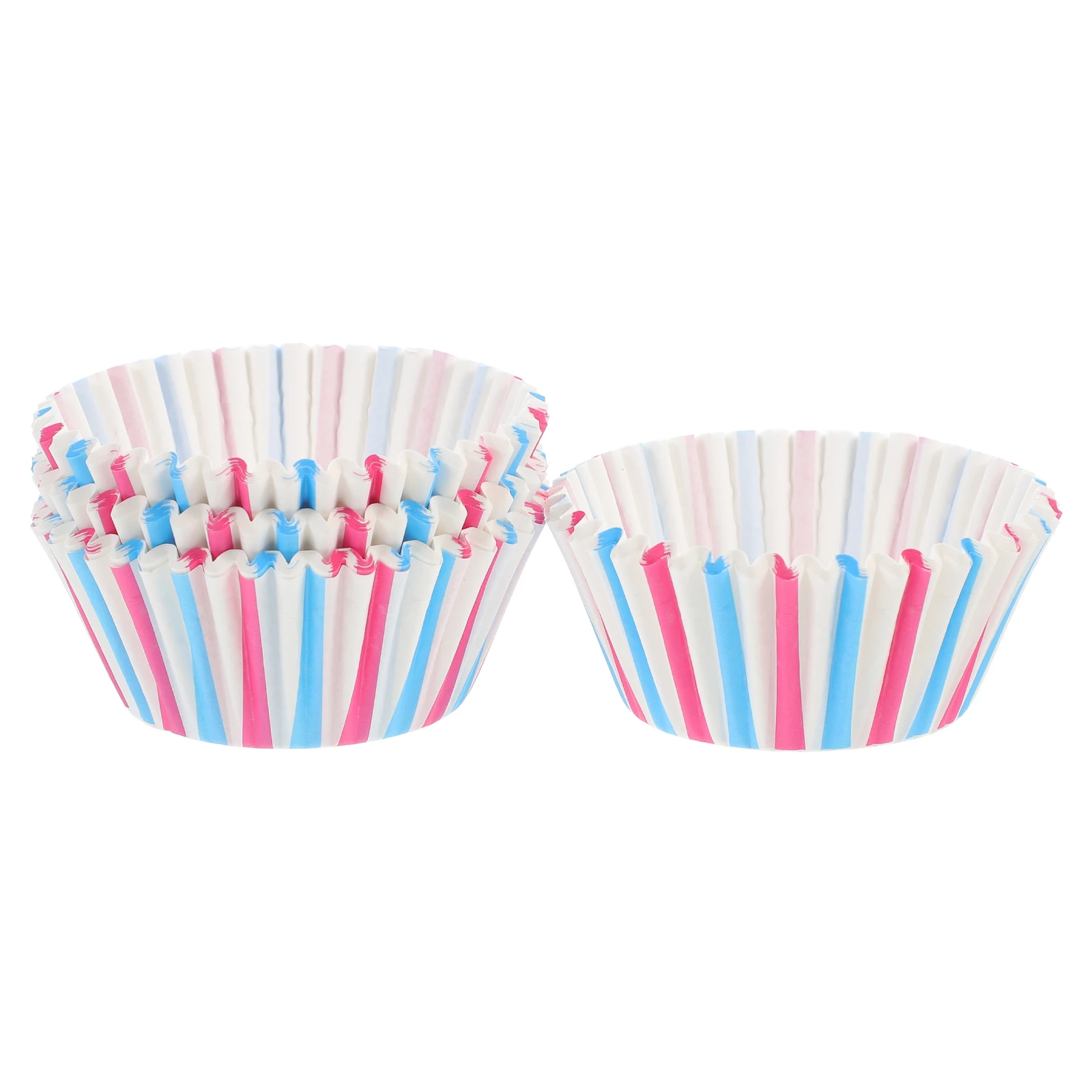

100pcs White Bottom Cake Cupcake Liners for Baking Greaseproof Paper Cups Jumbo Muffin Large Wrappers Supplies
