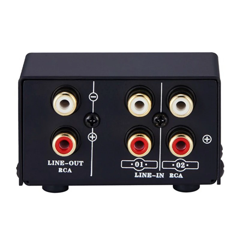 2 In 1 Out / 1 In 2 Out Audio Signal Selector Lossless RCA Interface Speaker Switcher