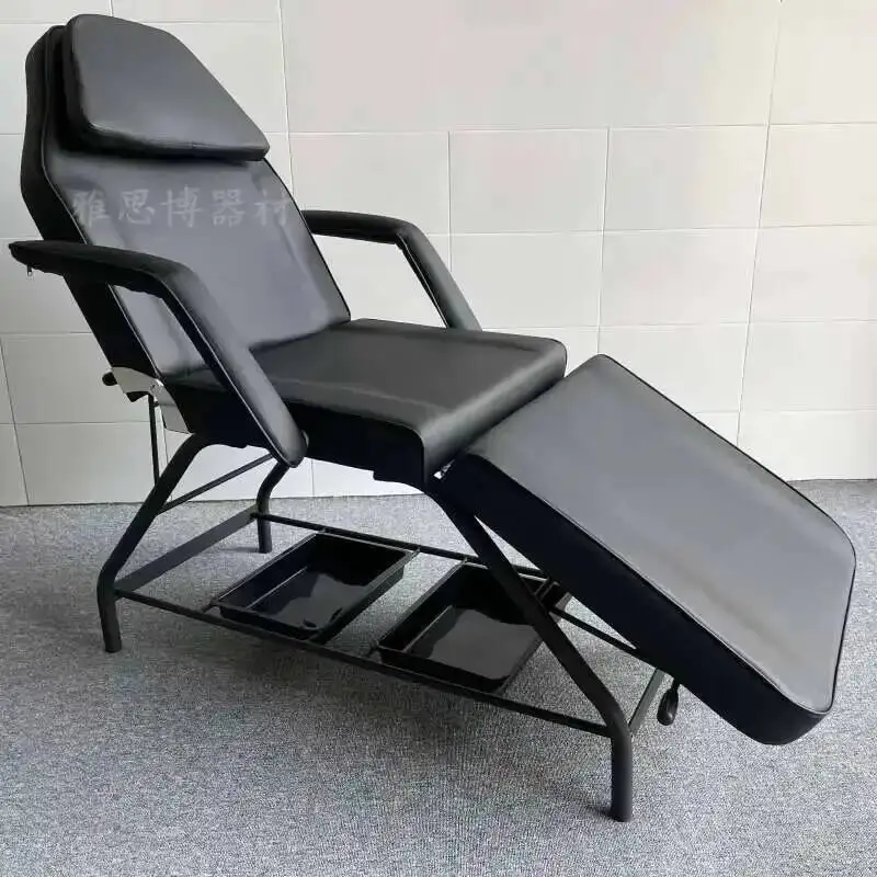 

Beauty Multifunctional Hairdresser Folding Bed Adjustable Lifting Barber Chair Surgery Injection Tattoo Nail Bed Salon Furniture