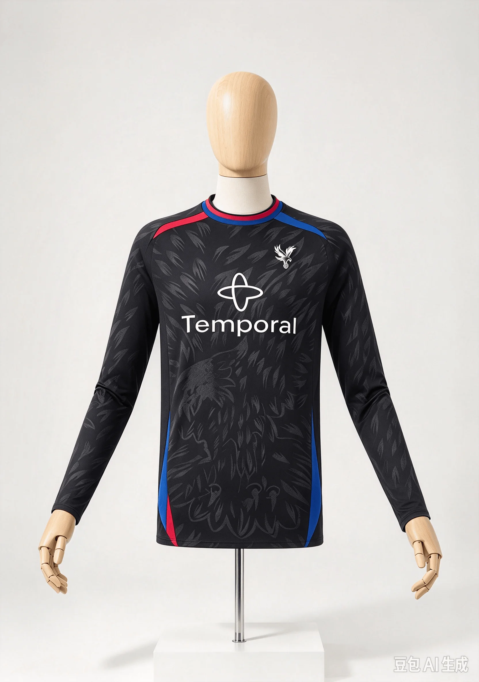 Crystal Palace Club 26‑27 Long Sleeve Soccer Shirt, Breathable & Quick Drying Abstract Design Men's Sportswear, 2026 New Season