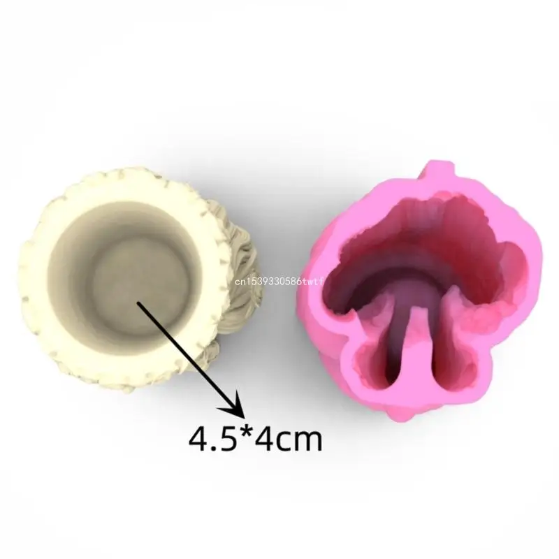 Gypsum Flower Pot Silicone Resin Mold Epoxy Resin Casting Mold Succulent Vase Cement Mold Holder Mold Dropship