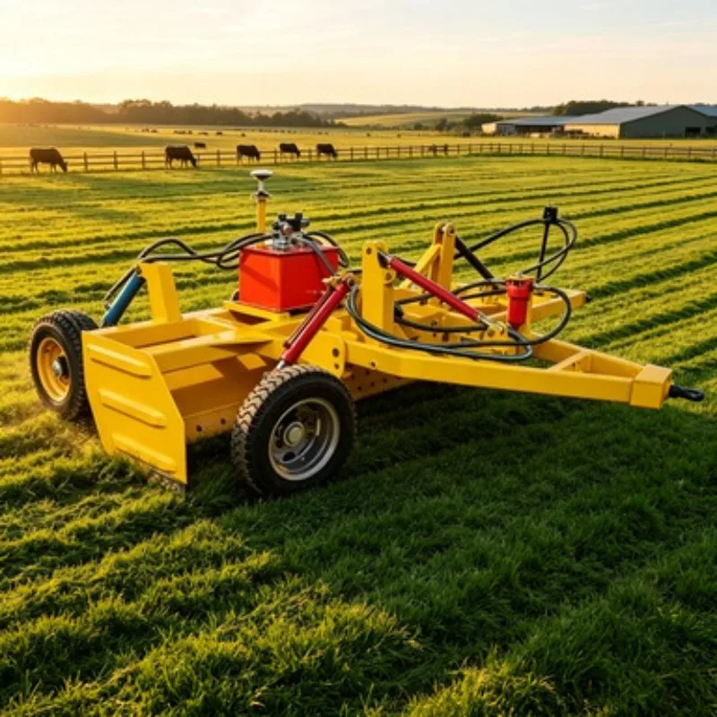 Automatic Hydraulic Laser Grader with Land Leveling Bucket Scraper, GPS‑Ready Farm Tractor Attachment – for Rough Dry Land