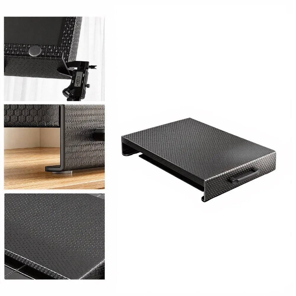 Stove Top Cover Made of Thickened Carbon Steel Compatible with Gas Electric Cooktops 5CM 7CM Black Countertop Guard