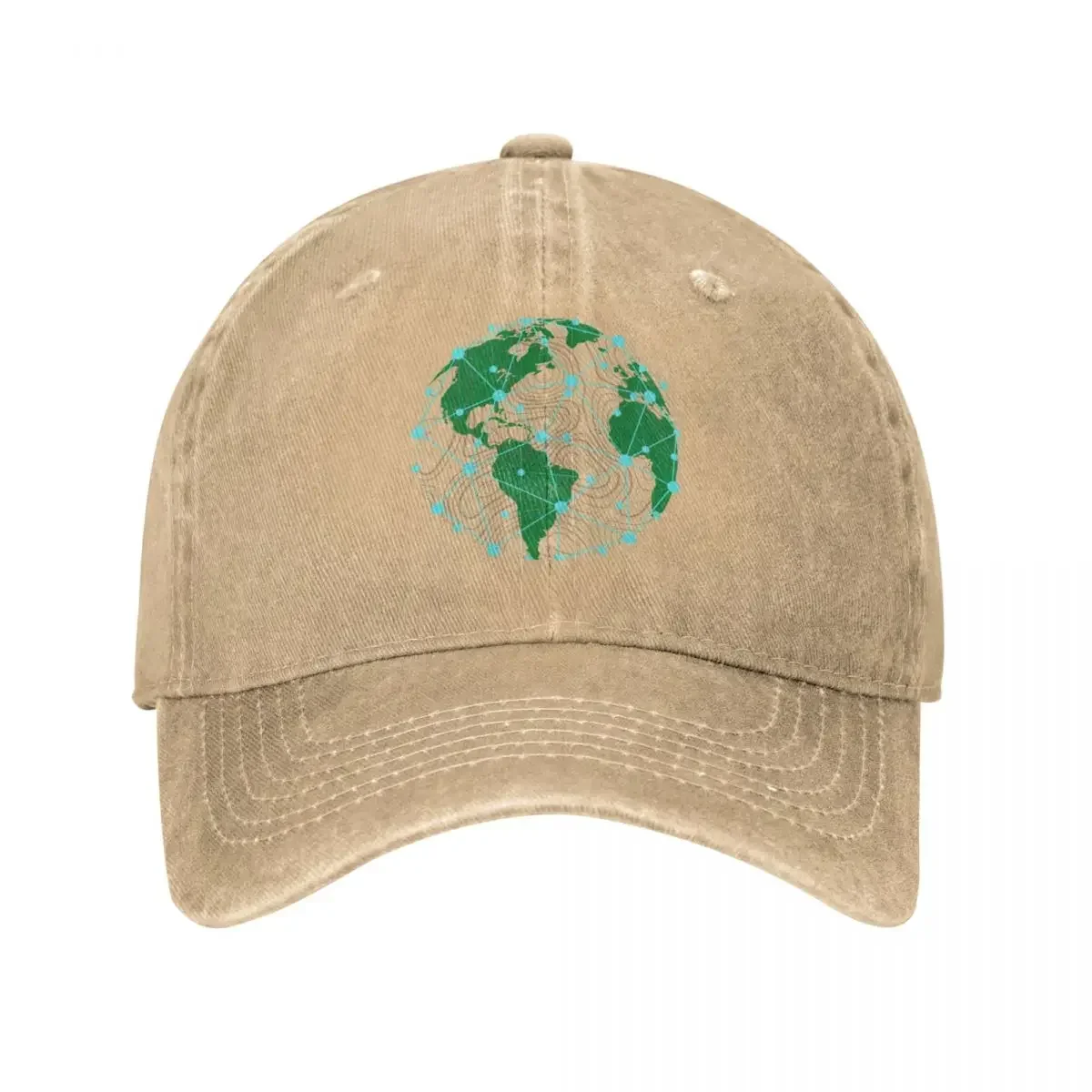 GIS Topographic Earth Cowboy Hat Sports Caps Fishing Caps tea hats Men'S Hat Women'S