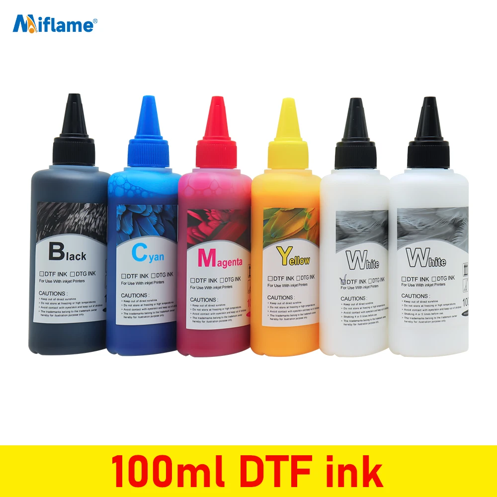 

600ML DTF ink kit For Direct Transfer Film For All DTF Printer Textile ink for PET Film hot melt powder transfer film DTF ink