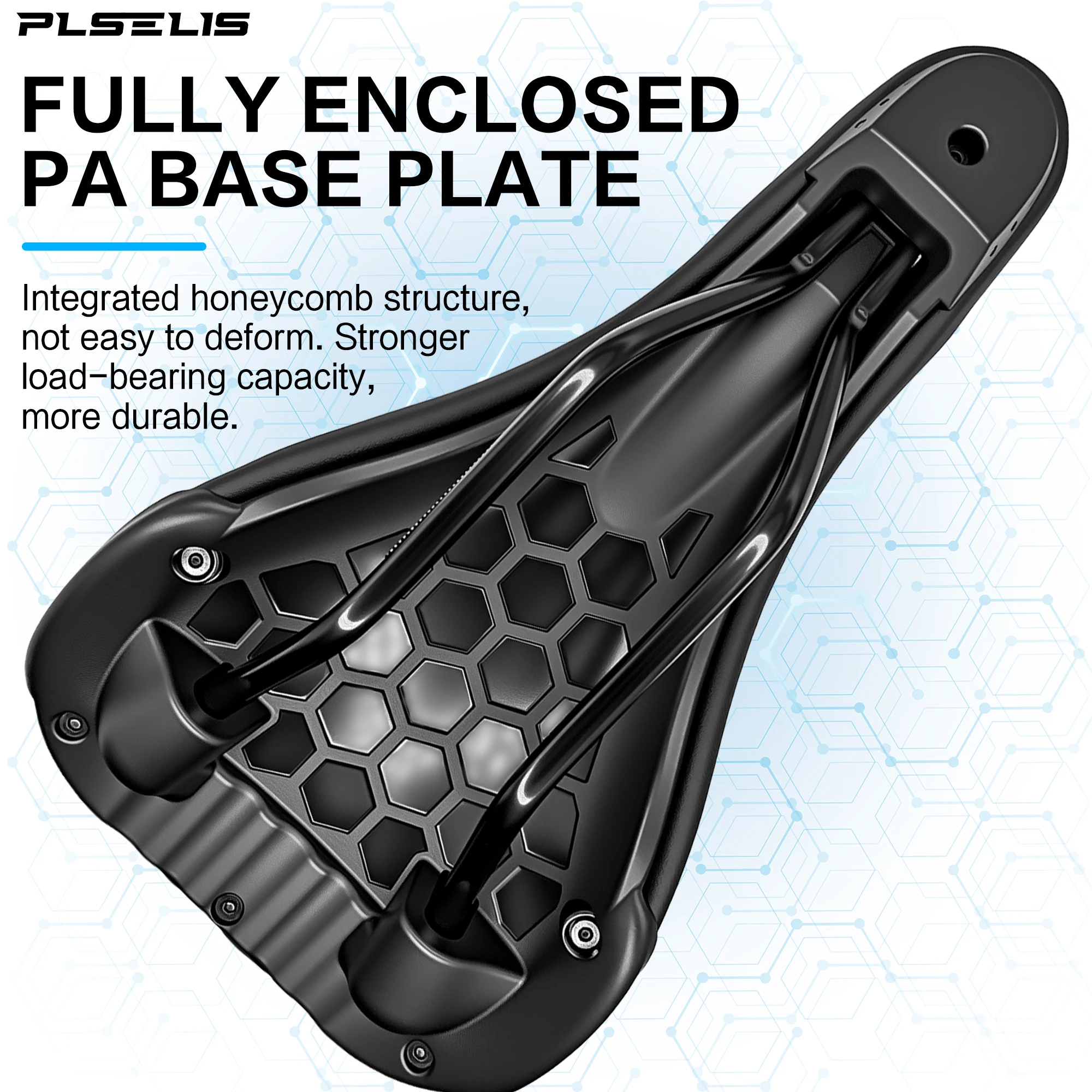 PLSELIS Mountain Bike Seat Bag Soft Comfortable Slope Bicycle Accessories Weighing 260g Lightweight Riding Equipment