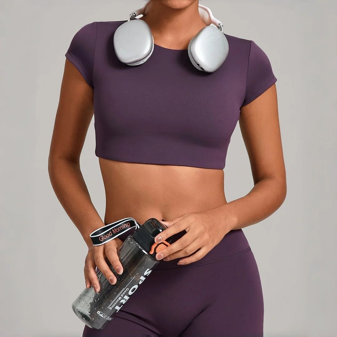 

Seamless Yoga Wear Tight Breathable Backless Sports T-shirts Running Fitness Casual Workout Clothes Gym Yoga Tops