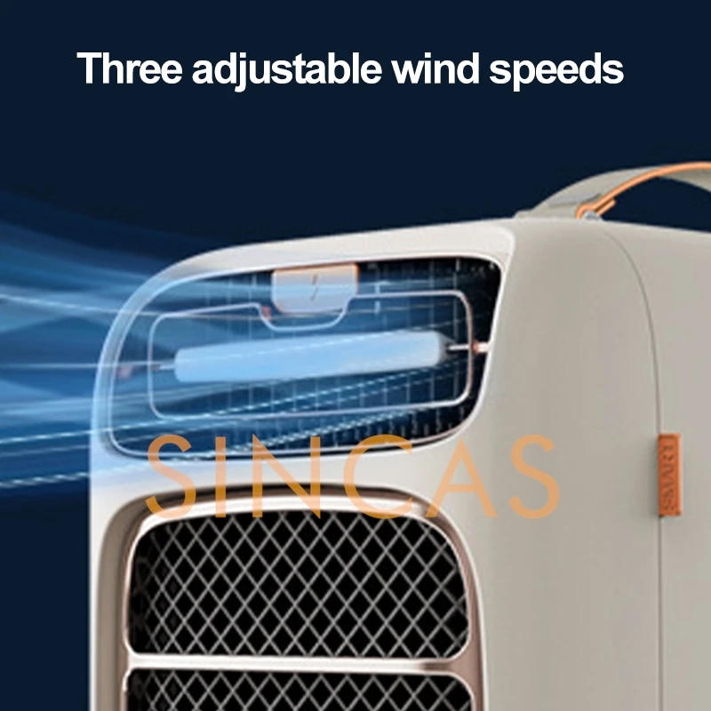 Mini Bluetooth Speaker Portable Air Conditioner All-in-One Cooling Heating Timer Mobile Audio Unit for Car Office Camping Picnic