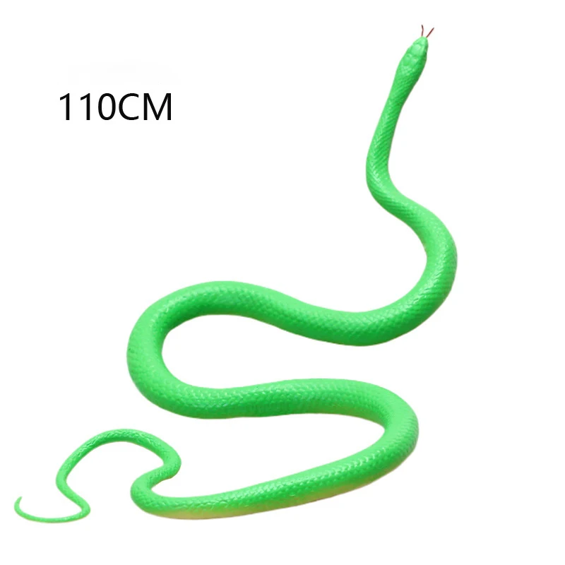 Halloween Wacky Scary Animal Toys Funny April Fool's Day Fake Snake Children's Prank Soft Rubber Fake Snake Props Holiday Gifts