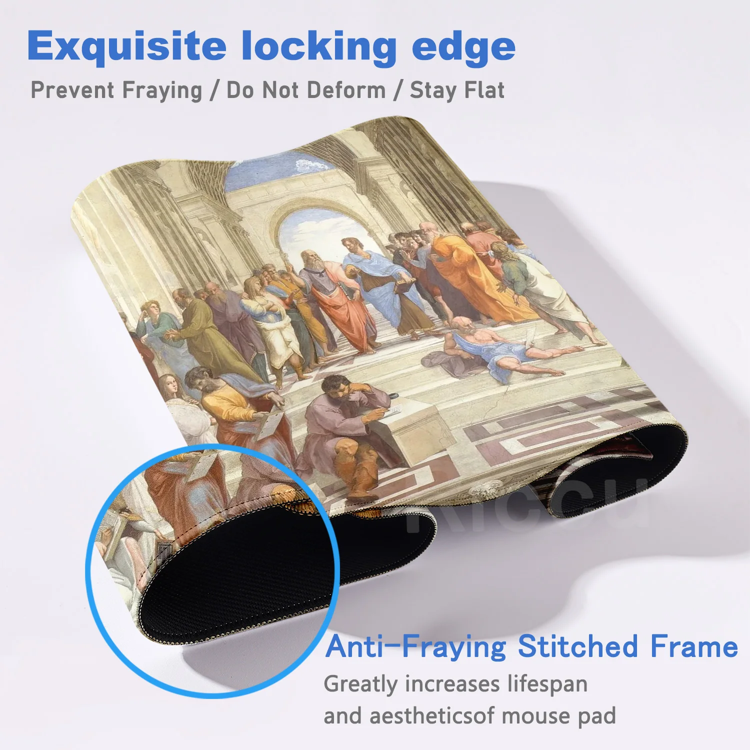 Vintage Oil Painting Mouse Pad Da Vinci Desk Mat Gaming Accessories Van Gogh Carpet Gamer Rug Large Keyboard MouseMat Playmats