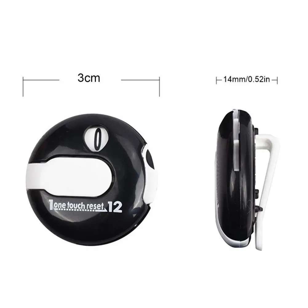 Golf Score Counter Clip Golf Scorecard Counter Handheld Golf Score Clicker Scorekeeper Attachment Up to 12 Shots Training Aids
