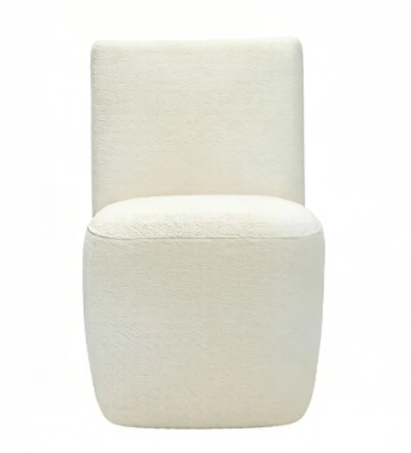 #Luxury Soft Fabric Dressing Stool Modern Side Chair with Thickened Legs for Living Room & Dining Home Furniture