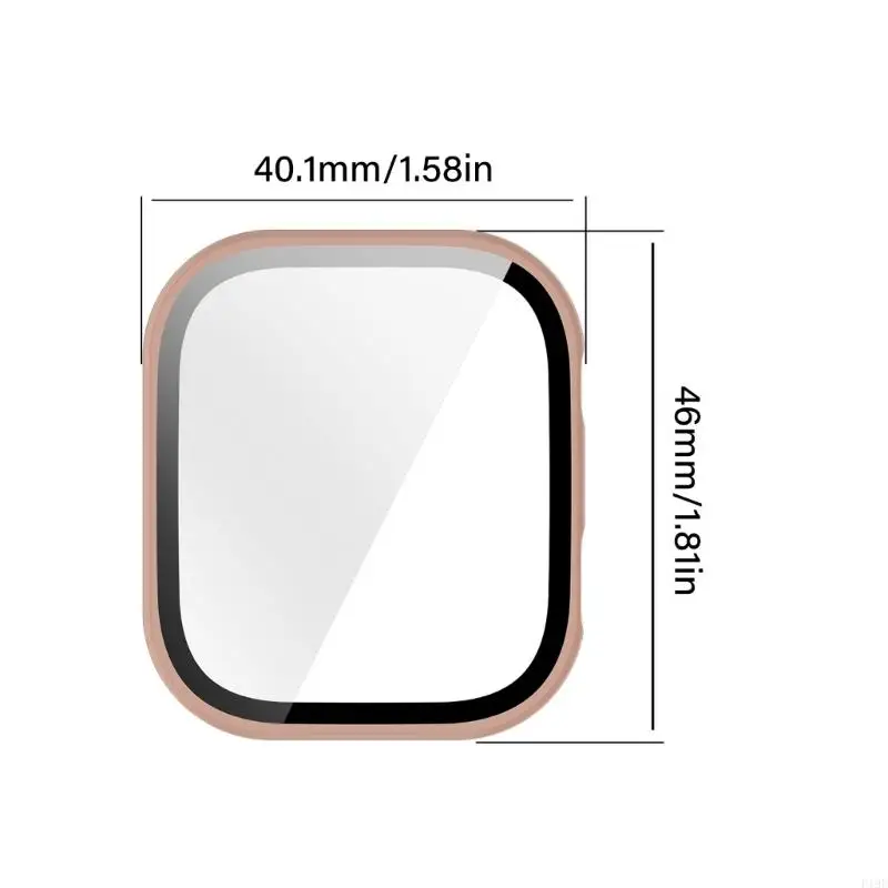 ตัวป้องกันหน้าจอสำหรับนาฬิกา 6 ตัวป้องกันหน้าจอ, ฝาครอบพีซีรอบด้าน เคสป้องกันหน้าจอนาฬิกา F19E