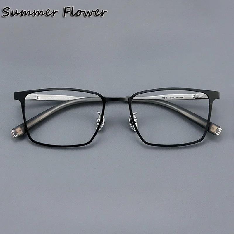 

54mm Glasses for Gentlemen Pure Titanium Eyewear Optical Graduate Lenses Fashion Design Men Myopia Glasses Frame Classic Design