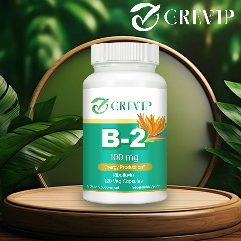 

Vitamin B-2 - Helps with Healthy Energy Metabolism, Boosts Immunity, and Supports A Healthy Nervous System - 120 Capsules