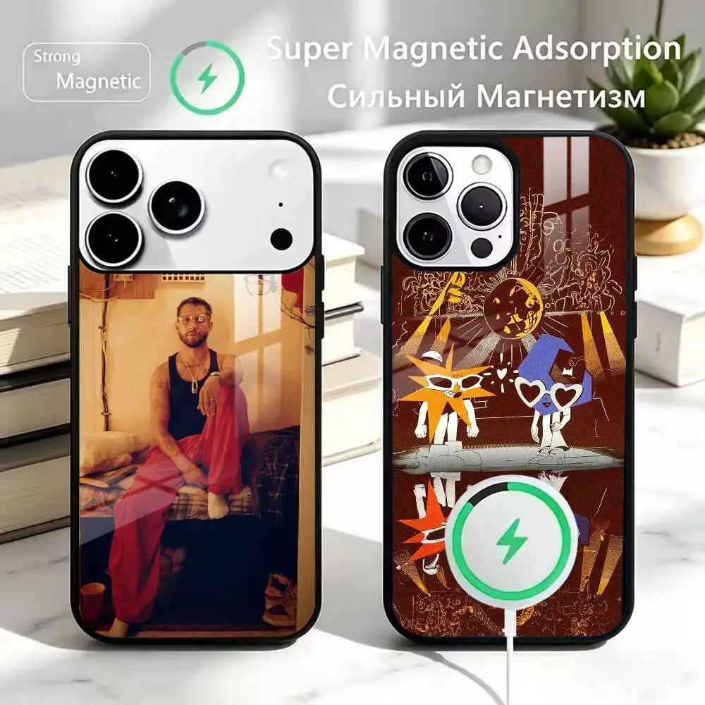 Rock Singer M-Mora E-ESTRELLA  Magnetic Wireless Charging Case for iPhone 17 16 15 14 13 12 11 Pro Max Mini SE4