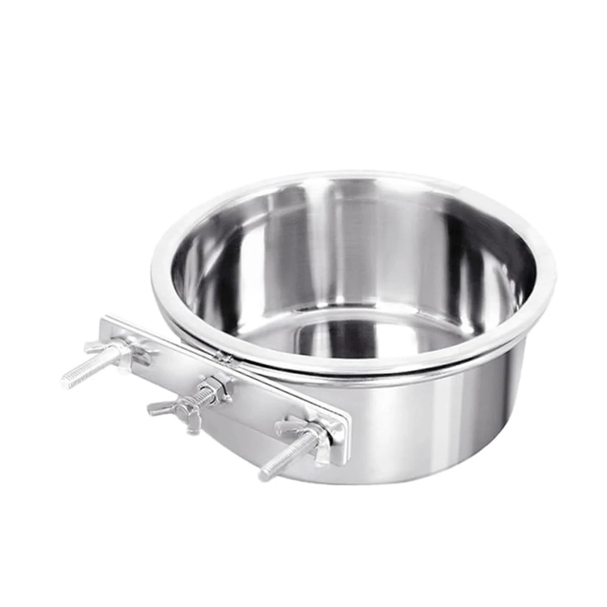 Parrot Food Cup Stainless Steel Food Bowl Bird Specific Feed Anti Spill Food Cup Small Pet Feeding Supplies