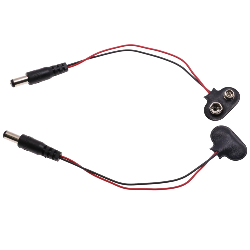 Experimental 9V Battery Snap Power Cable to DC 9V Clip Male Line Adapter for Arduino Uno R3