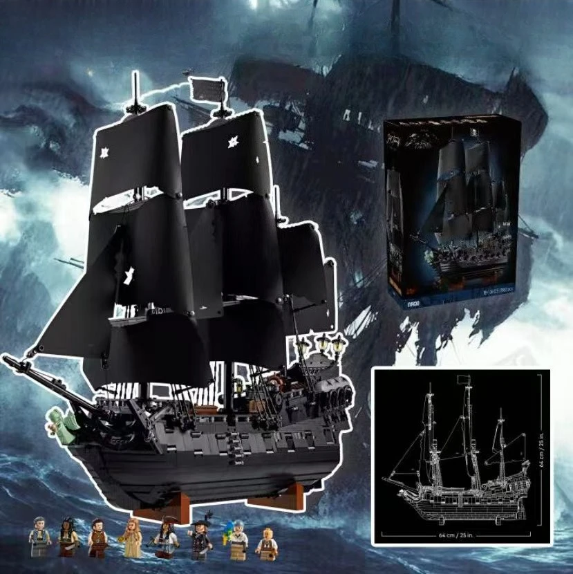 10365 nouveau bateau noir ornement créatif modèle adulte haute difficulté Puzzle assemblage bloc de construction jouet cadeau 2862 pièces