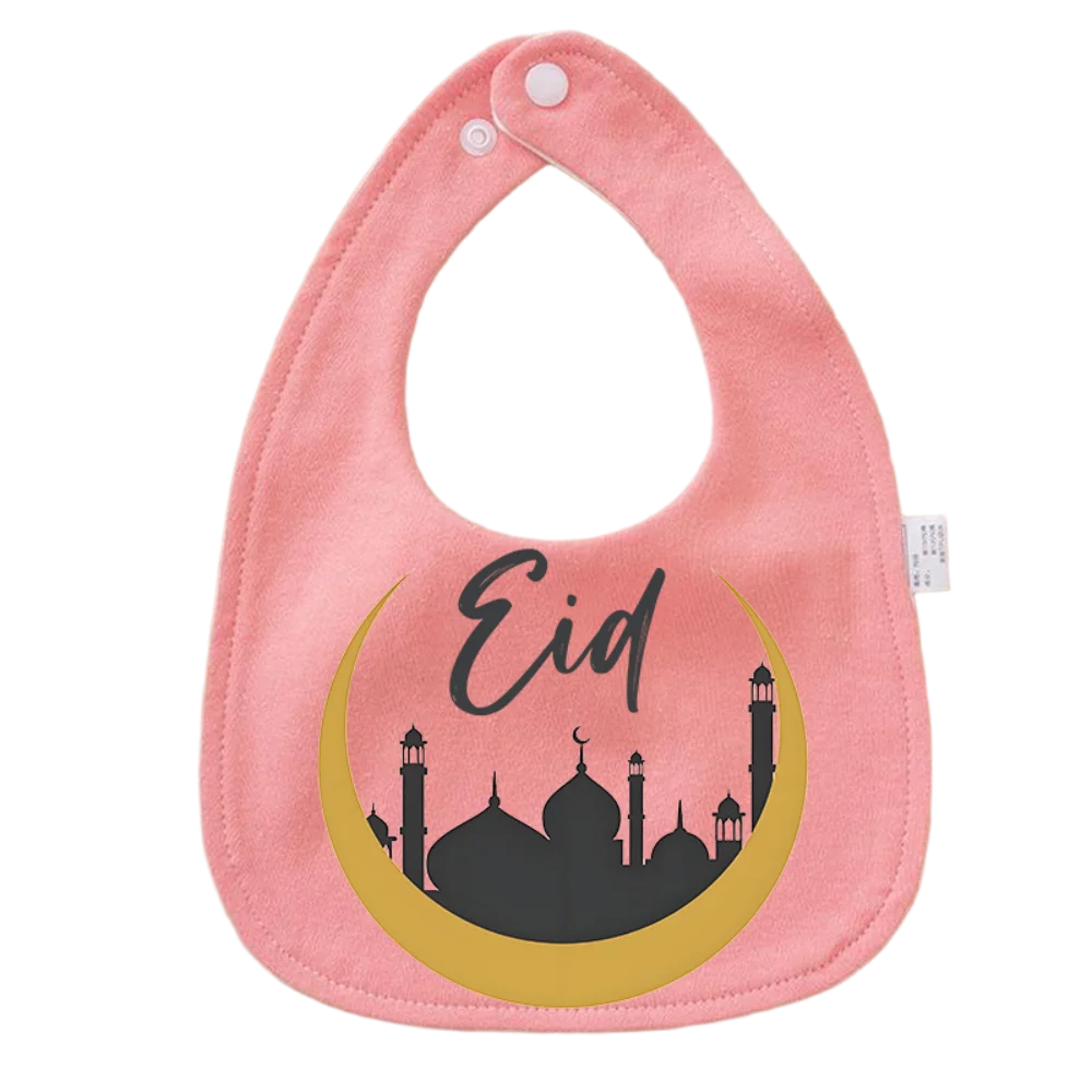 

Traditional Muslim Print Baby Bibs Adjustable Saliva Towel for Newborn