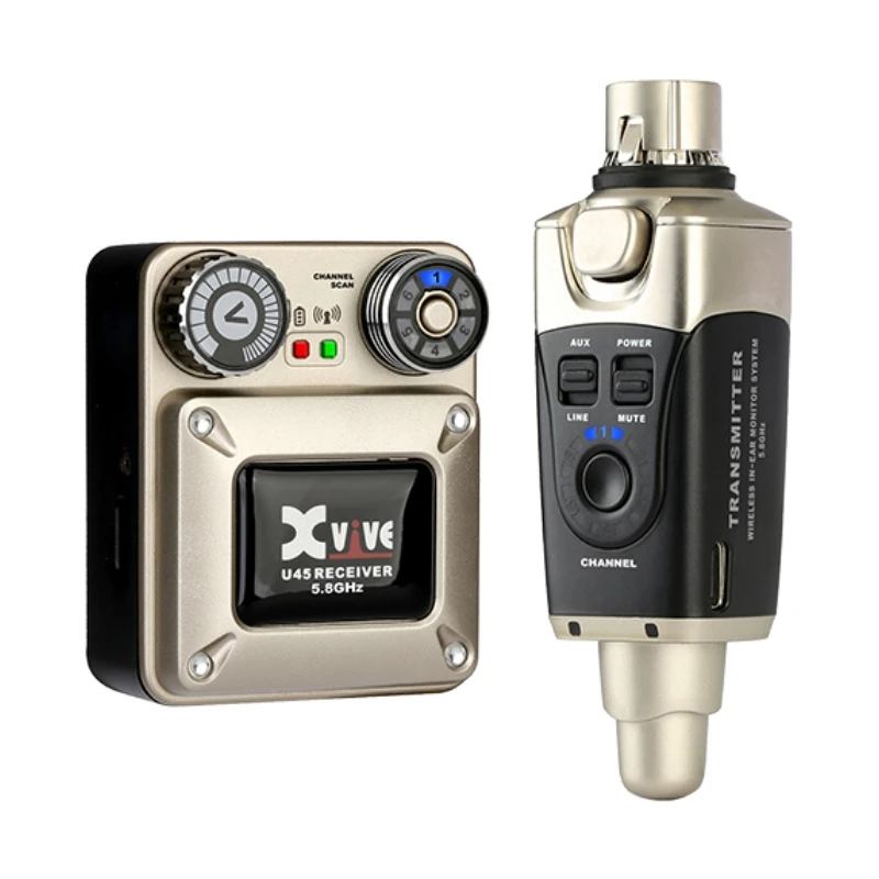 5.8GHz Wireless In-Ear Monitor System 100ft Reliable Transmission Low Latency IEM for Stage Performance Live Band Musicians