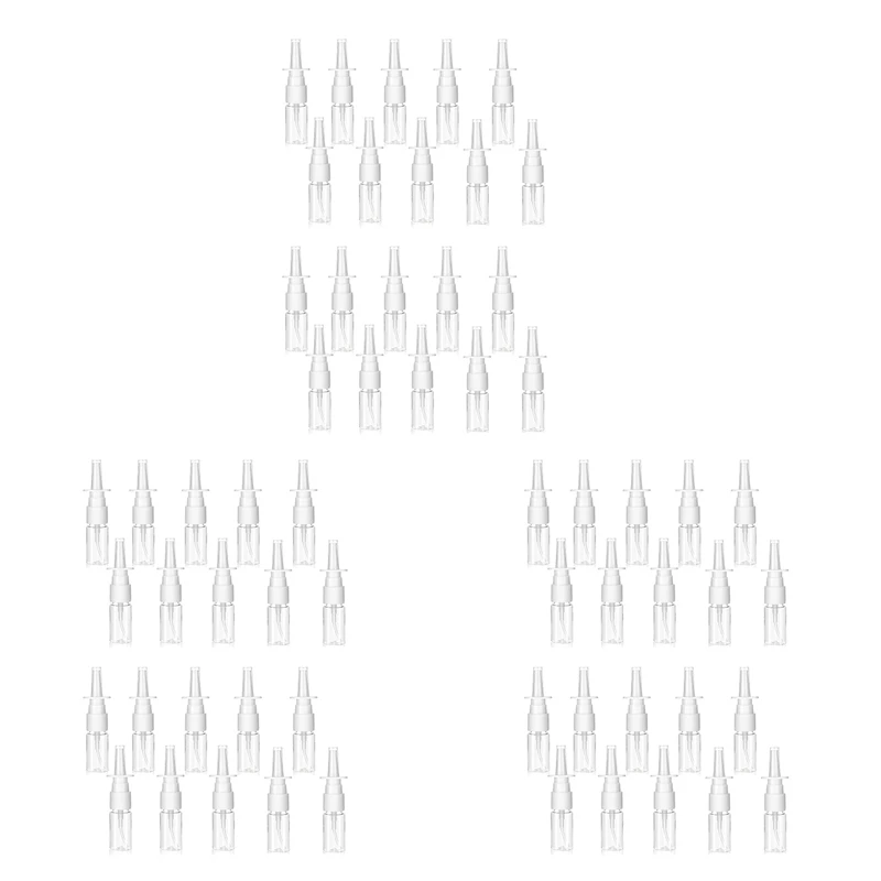 

60Pcs Nasal Spray Bottle, 10ML Clear Small Empty Nose Spray Bottle Reusable Fine Mist Sprayers For Travel