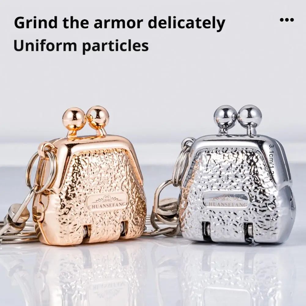 Neue Edelstahl Fingernagel Metall faltbare Mini Nagel Trim Nägel kreative Gepäckfach Schlüsselanhänger