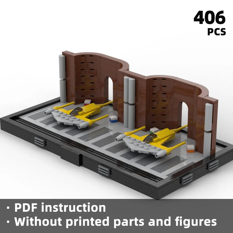 

Star movie Wind Spaceship docking station Building Block Mini Sci-fi Base building block Small scene